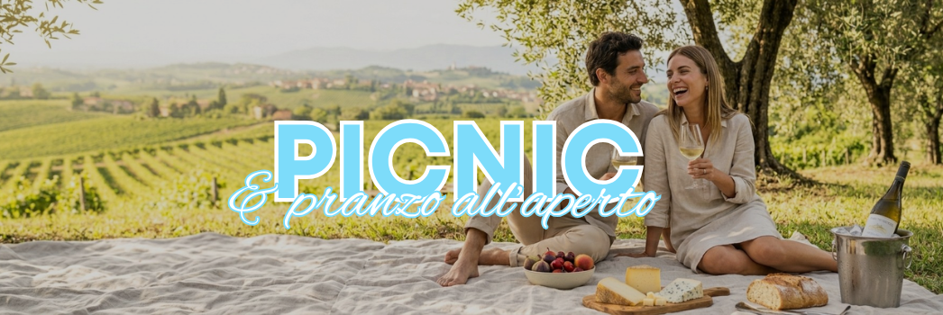 coppia velice a fare un picnic