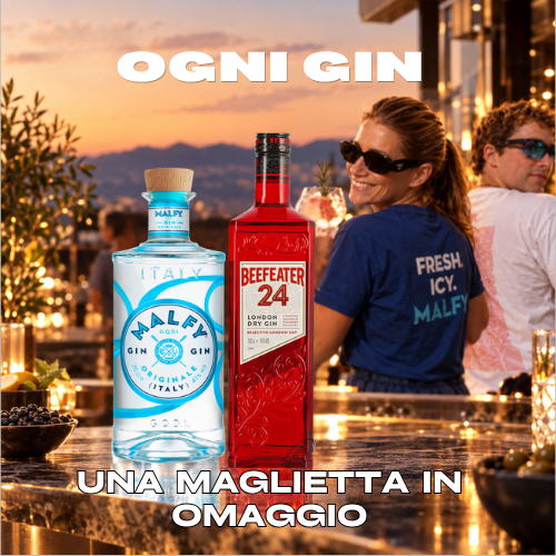 gin malfy e beefeater con due ragazzi