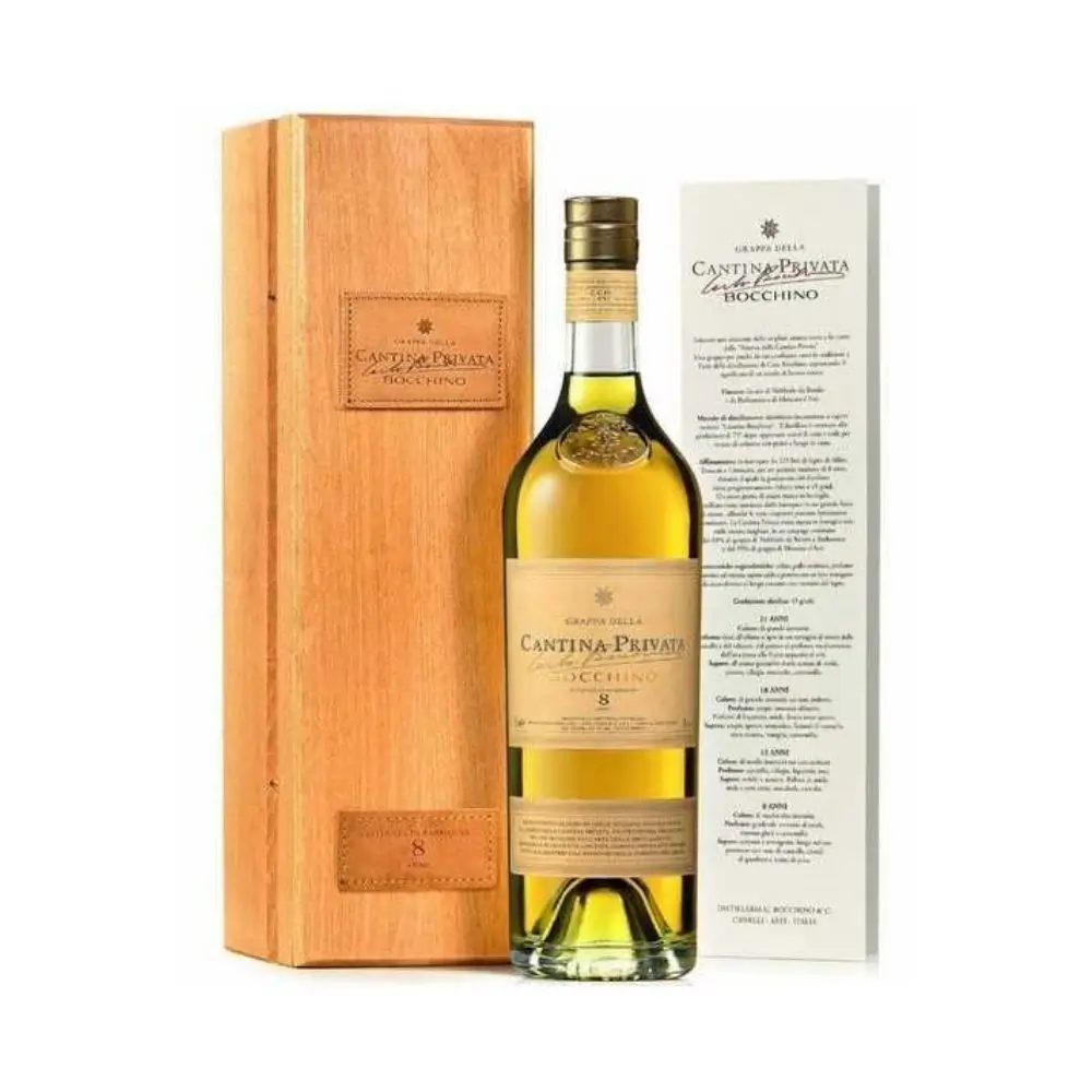 Grappa Bocchino Riserva Privata 8 Anni Astuccio Legno 70Cl