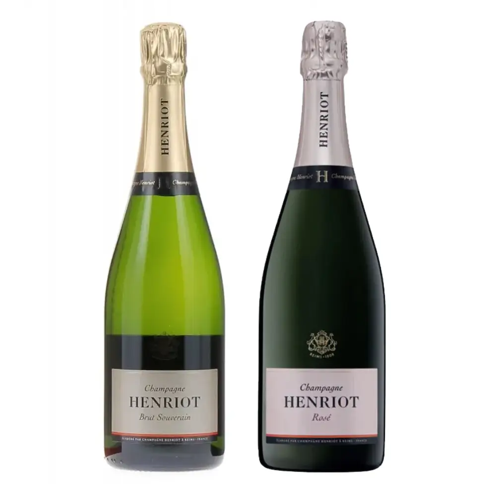 black friday champagne henriot brut souvrain henriot rosè